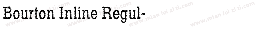 Bourton Inline Regul字体转换